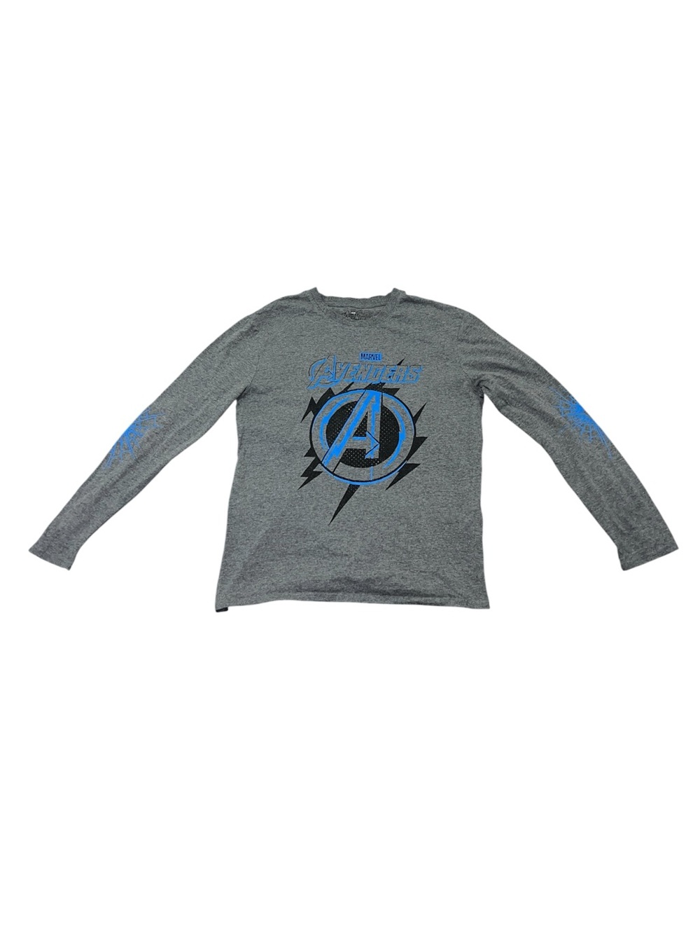 Marvel Avengers Unisex Grey Long Sleeve Shirt Fits Like A Medium Top Casual Cozy